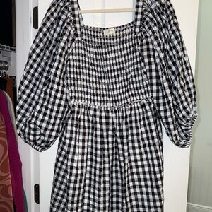 Black and White Gingham Dress